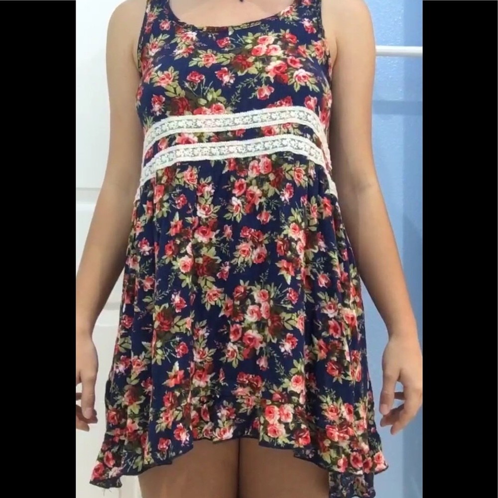 a floral dress